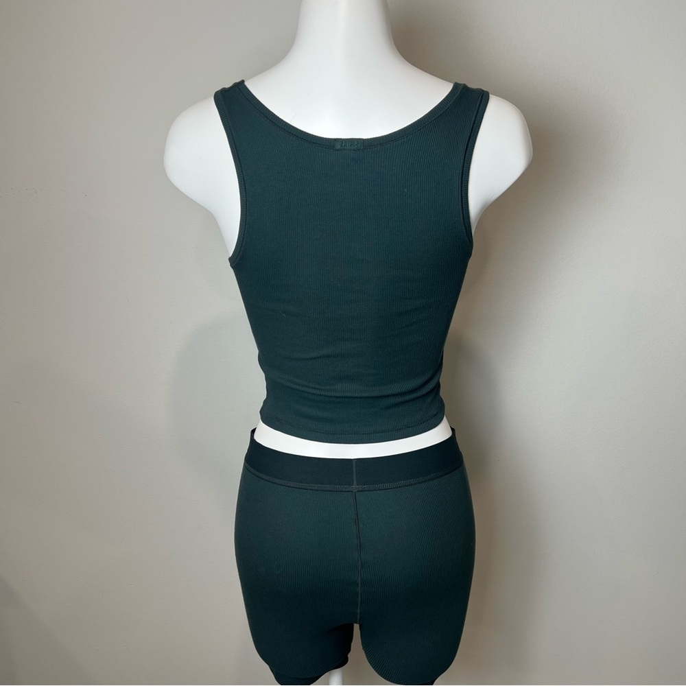 Skims Cotton Rib Boxer Tank Set - Picture 4 of 5